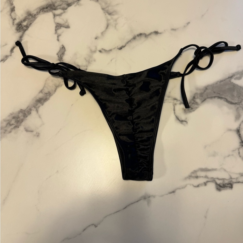 Black bikini bottom swimsuit